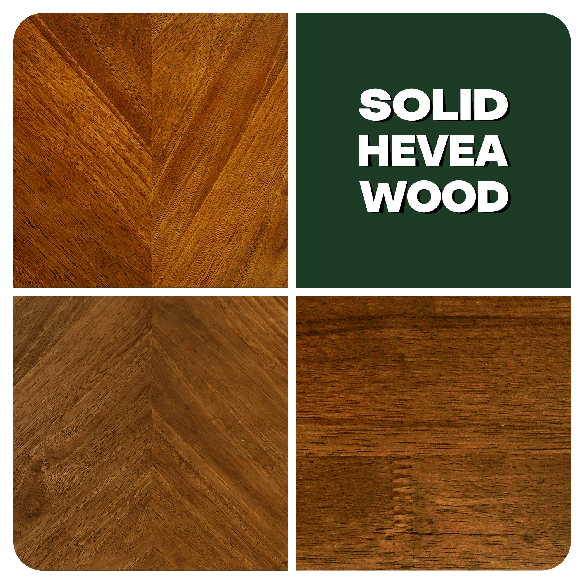 Acacia Solid Wood Bed Frame - Alander Deluxe Platform Bed